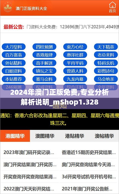 2024年澳門正版免費(fèi),專業(yè)分析解析說明_mShop1.328