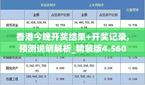 香港今晚開獎(jiǎng)結(jié)果+開獎(jiǎng)記錄,預(yù)測(cè)說(shuō)明解析_精裝版4.560