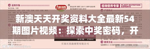 新澳天天開(kāi)獎(jiǎng)資料大全最新54期圖片視頻：探索中獎(jiǎng)密碼，開(kāi)啟財(cái)富之門