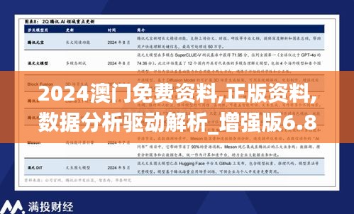 2024澳門免費資料,正版資料,數(shù)據(jù)分析驅(qū)動解析_增強版6.804