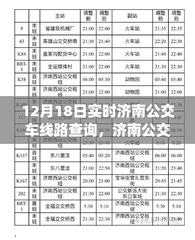 濟南公交車線路實時查詢指南，12月18日實時更新