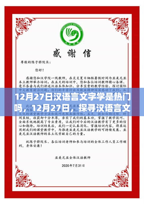 探尋漢語言文字學(xué)的魅力與趨勢，熱門背后的故事解析