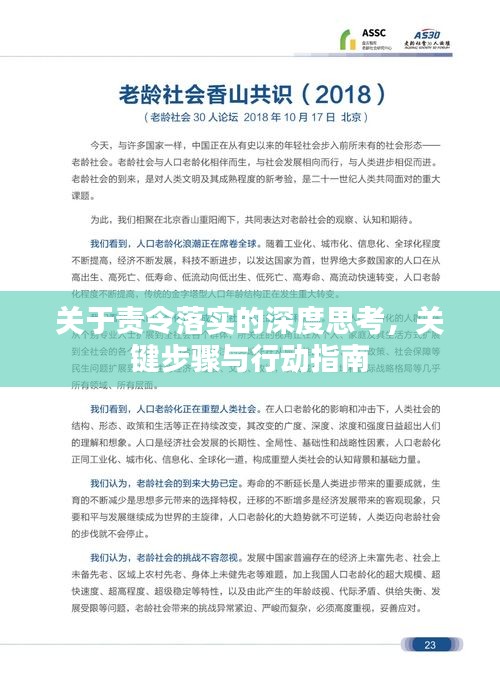 關(guān)于責(zé)令落實(shí)的深度思考，關(guān)鍵步驟與行動(dòng)指南