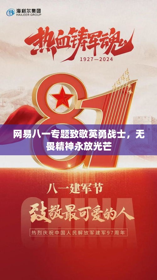 網(wǎng)易八一專題致敬英勇戰(zhàn)士，無畏精神永放光芒