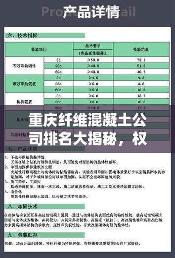 重慶纖維混凝土公司排名大揭秘，權(quán)威榜單，不容錯(cuò)過！