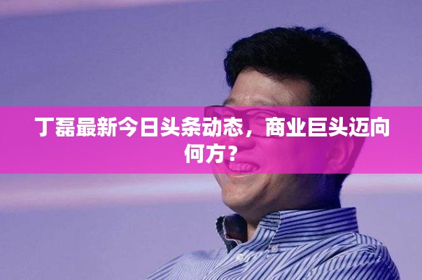 丁磊最新今日頭條動(dòng)態(tài)，商業(yè)巨頭邁向何方？