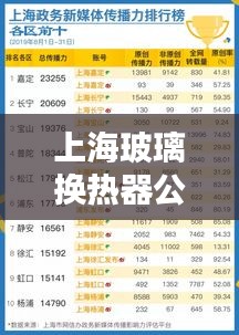 上海玻璃換熱器公司排名大揭秘！專業(yè)權(quán)威榜單出爐！