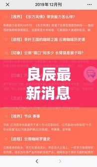 良辰最新消息新聞揭秘，不容錯過的精彩內(nèi)容！