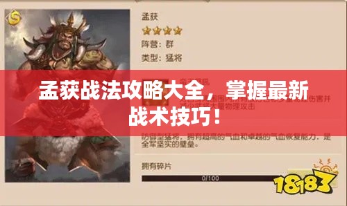 孟獲戰(zhàn)法攻略大全，掌握最新戰(zhàn)術(shù)技巧！