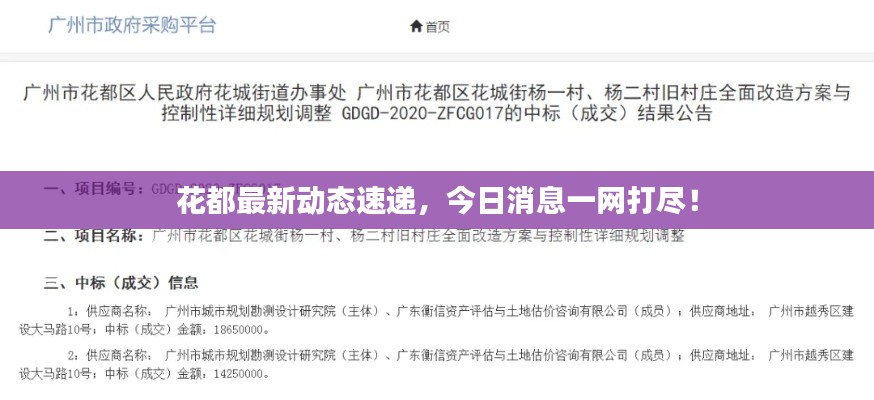 花都最新動(dòng)態(tài)速遞，今日消息一網(wǎng)打盡！