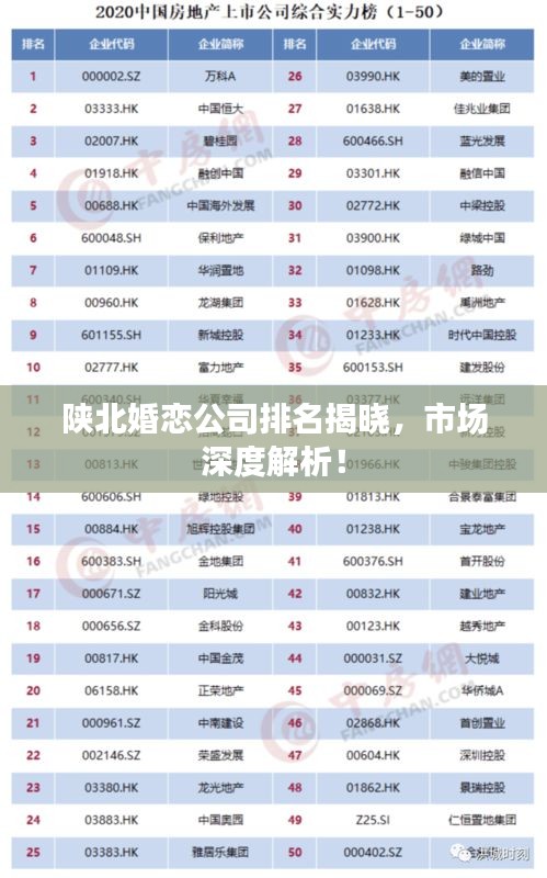 陜北婚戀公司排名揭曉，市場(chǎng)深度解析！