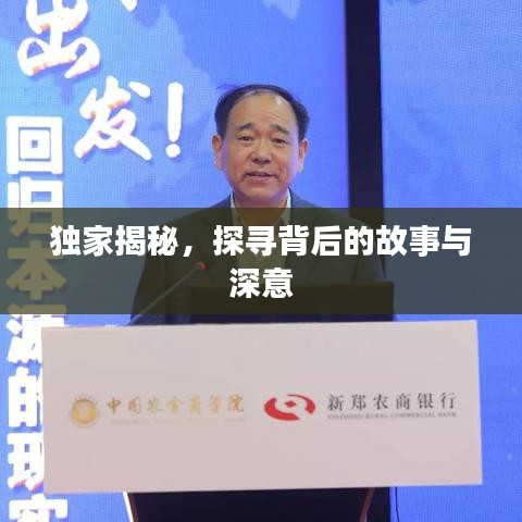 獨家揭秘，探尋背后的故事與深意