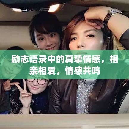 勵志語錄中的真摯情感，相親相愛，情感共鳴