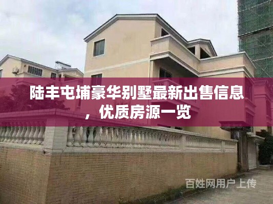 陸豐屯埔豪華別墅最新出售信息，優(yōu)質(zhì)房源一覽