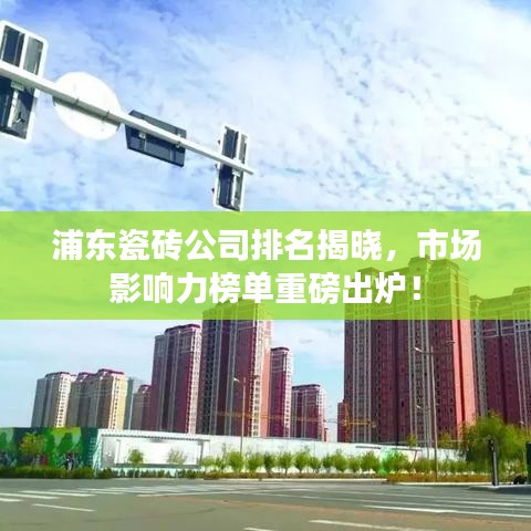 浦東瓷磚公司排名揭曉，市場影響力榜單重磅出爐！