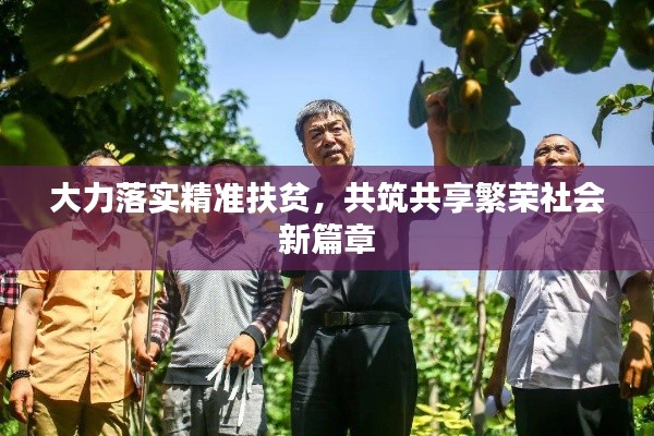 大力落實精準(zhǔn)扶貧，共筑共享繁榮社會新篇章