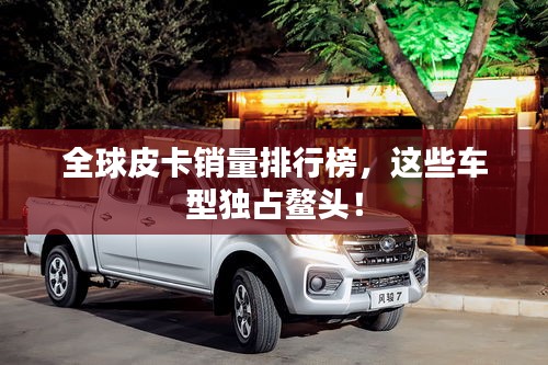 全球皮卡銷(xiāo)量排行榜，這些車(chē)型獨(dú)占鰲頭！