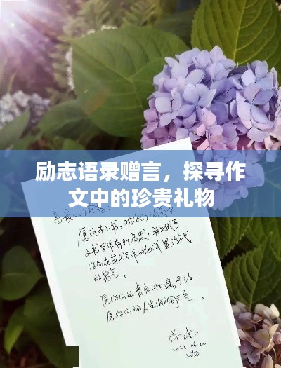 勵志語錄贈言，探尋作文中的珍貴禮物