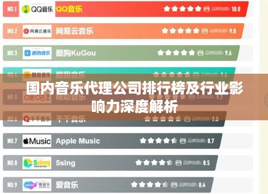 國內(nèi)音樂代理公司排行榜及行業(yè)影響力深度解析
