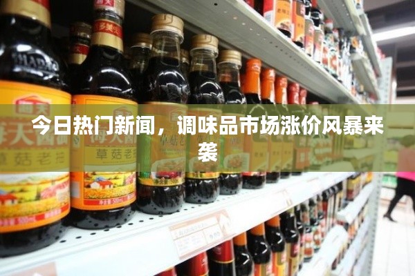 今日熱門新聞，調(diào)味品市場漲價(jià)風(fēng)暴來襲